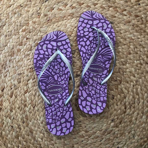 Havaianas Slim Animal Print Flip Flops - Picture 7 of 7